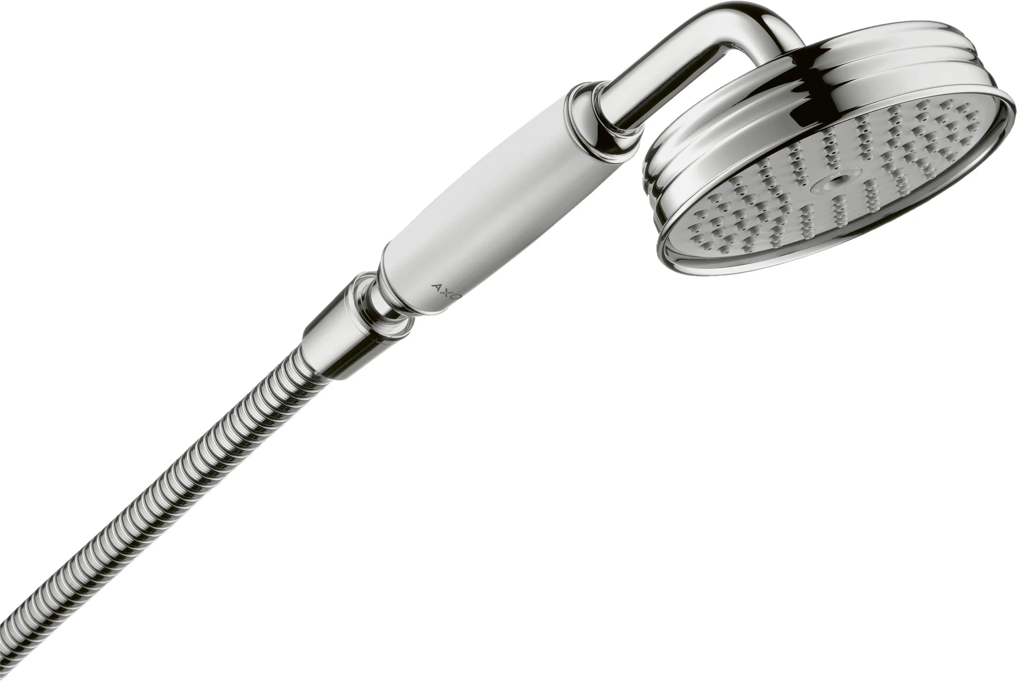 Hansgrohe AXOR Montreux Handbrause, chrom, 100 mm Brausekopfgröße, RainAir Strahlart, QuickClean Technologie, max. Durchflussmenge 16 l/min bei 3 bar