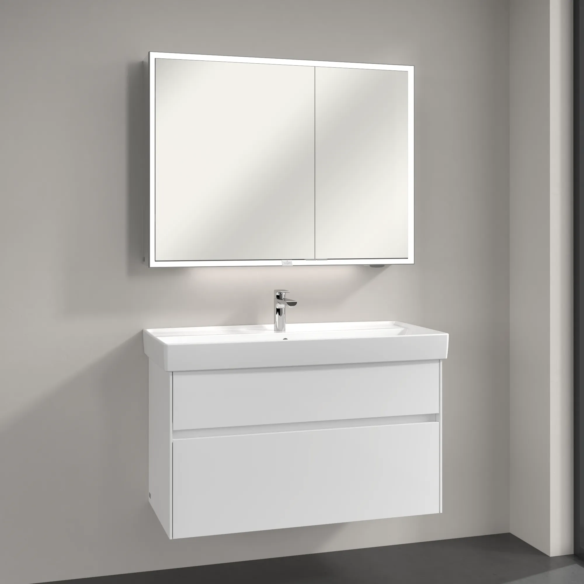 Villeroy & Boch Vorbau-Spiegelschrank „My View Now“ 1000 × 750 × 168 mm in White Matt Villeroy & Boch Vorbau-Spiegelschrank „My View Now“ 1000 × 750 × 168 mm in White Matt