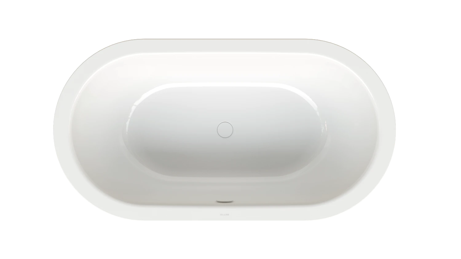 Bette oval Badewanne „BetteStarlet Oval Silhouette“ 150 × 80 cm in Schwarz (matt)