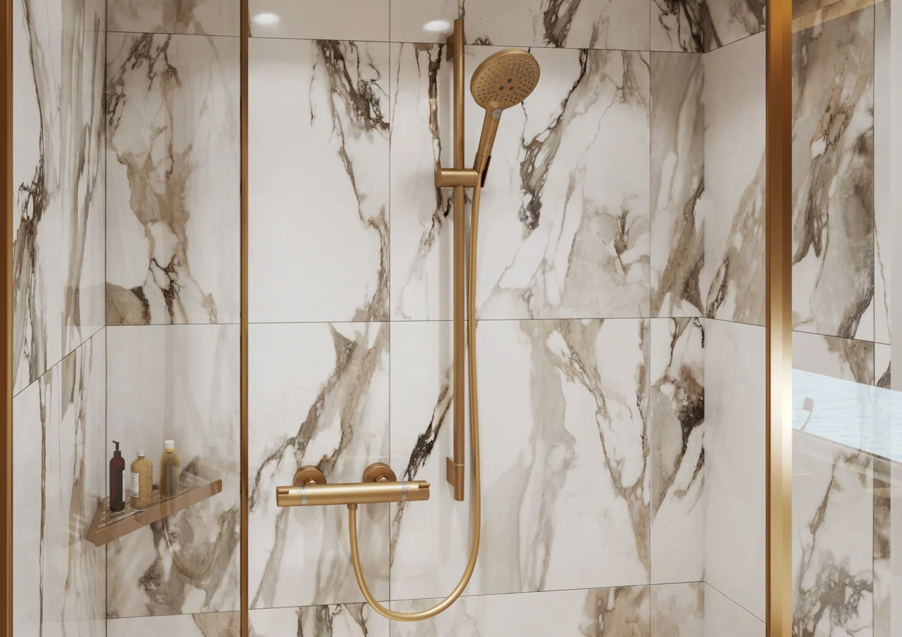 Hansgrohe AddStoris Q Seifenkorb Brushed Bronze Wandmontage Metall Befestigungsmaterial verdeckte Befestigung Bohrloch 40 mm Durchmesser 6 mm Ablagefläche