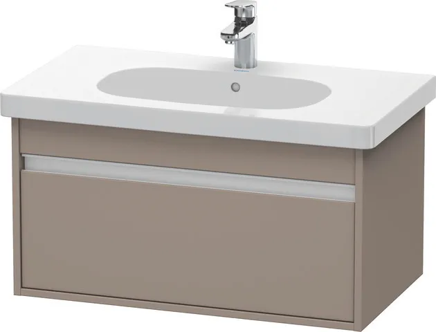 Duravit Waschtischunterschrank wandhängend „Ketho“ 80 × 41 × 45,5 cm Basalt Matt