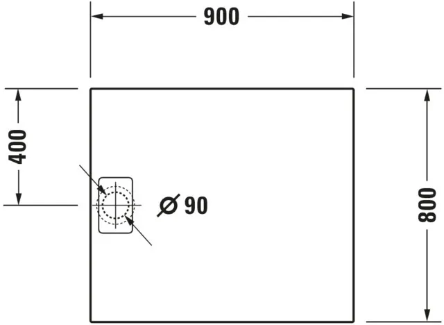 Duravit rechteck Duschwanne „Stonetto“ 90 × 80 cm in Anthrazit Matt Duravit rechteck Duschwanne „Stonetto“ 90 × 80 cm in Anthrazit Matt