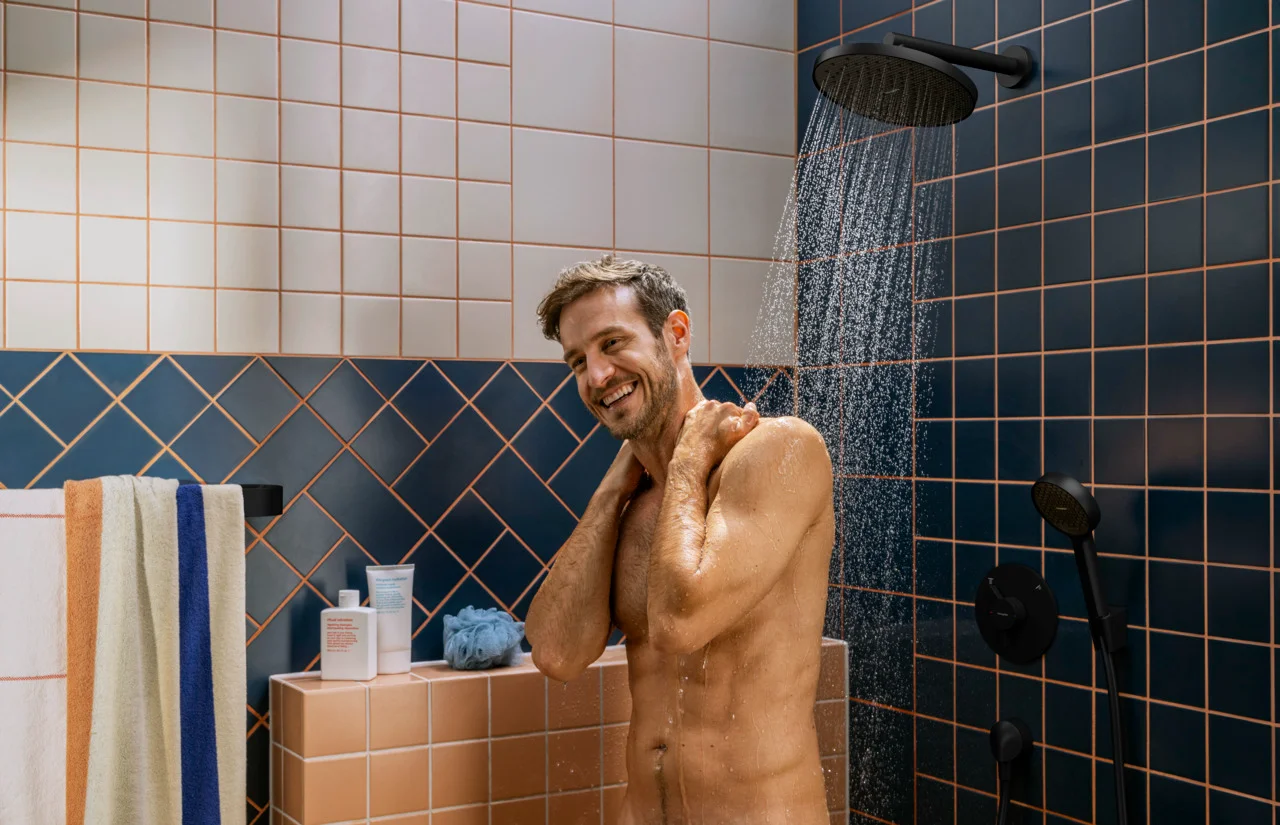 Hansgrohe Activera S Kopfbrause 240 mm, Rain Strahl, EcoSmart+, mattschwarz Hansgrohe Activera S Kopfbrause 240 mm, Rain Strahl, EcoSmart+, mattschwarz