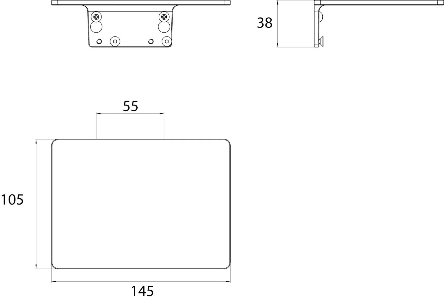 trend Papierhalterablage,schwarz trend Papierhalterablage,schwarz