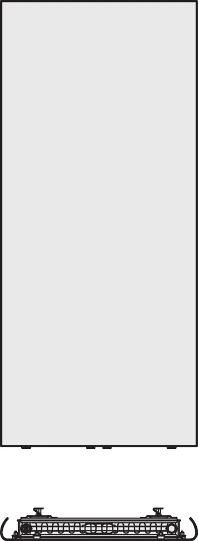 Kermi Design-Heizkörper „Pateo®“ 50 × 152,5 cm in Weiß (RAL 9016)