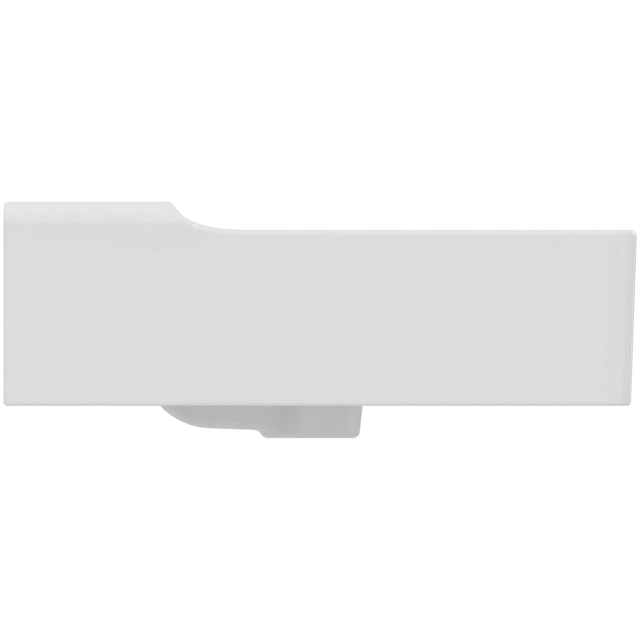 Waschbecken „Conca“ 120 × 45 × 16,5 cm, Hahnlochposition links und rechts in Weiß Waschbecken „Conca“ 120 × 45 × 16,5 cm, Hahnlochposition links und rechts in Weiß