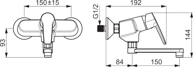 HA Einhebelmischer Waschtisch- und Küchenarmatur HANSAPOLO 5161 Ausladung 234 mm DN15 Chrom