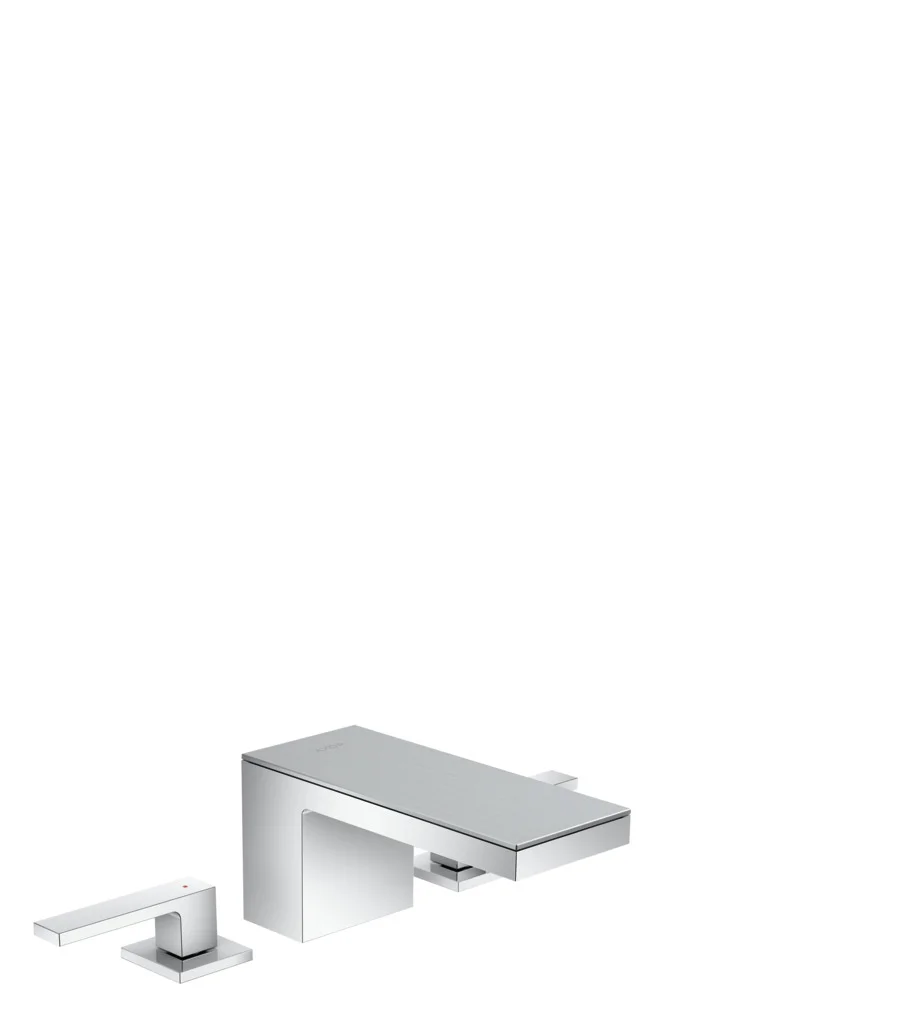 Hansgrohe AXOR MyEdition 3-Loch Waschtischarmatur Chrom, Ausladung 151 mm, Auslaufhöhe 70 mm, Hebelgriff, PowderRain Strahlart, max. Durchfluss 5 l/min, DN15 Anschluss Hansgrohe AXOR MyEdition 3-Loch Waschtischarmatur Chrom, Ausladung 151 mm, Auslaufhöhe 70 mm, Hebelgriff, PowderRain Strahlart, max. Durchfluss 5 l/min, DN15 Anschluss