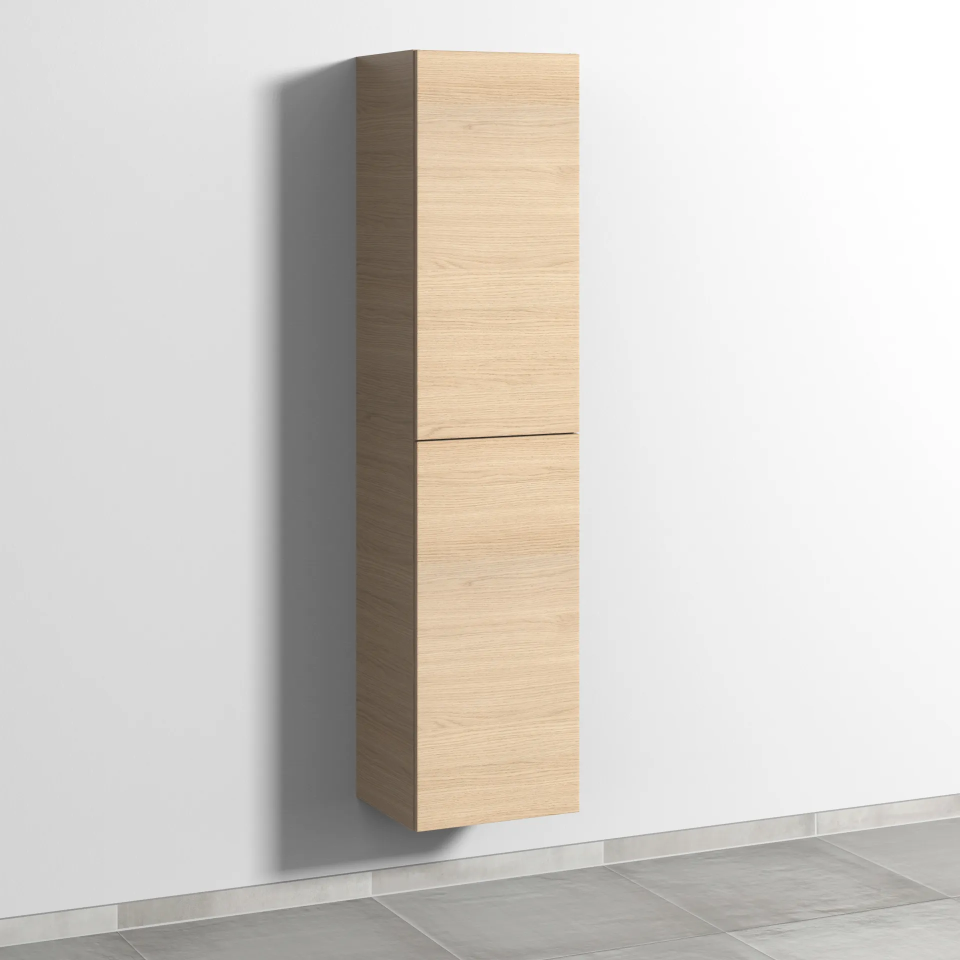 Sanipa Hochschrank „3way“ 400 × 1700 × 345 mm Anschlag rechts, in Eiche Nordic, Anschlag rechts