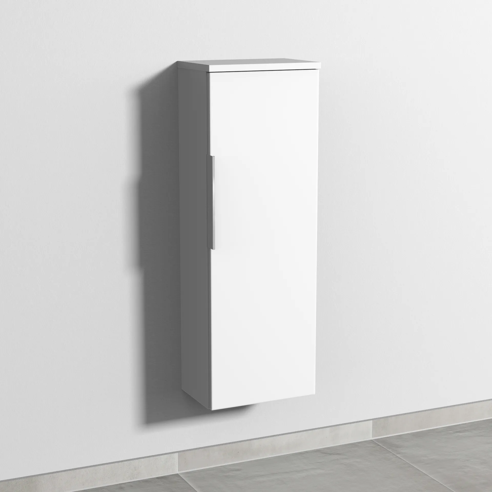 Sanipa Mittelschrank „3way“ 300 × 850 × 199 mm Anschlag rechts, in Weiß-Soft, Anschlag rechts