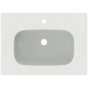 Waschbecken „i.life A“ 64 × 46 × 15,5 cm, Hahnlochposition mittig Waschbecken „i.life A“ 64 × 46 × 15,5 cm, Hahnlochposition mittig