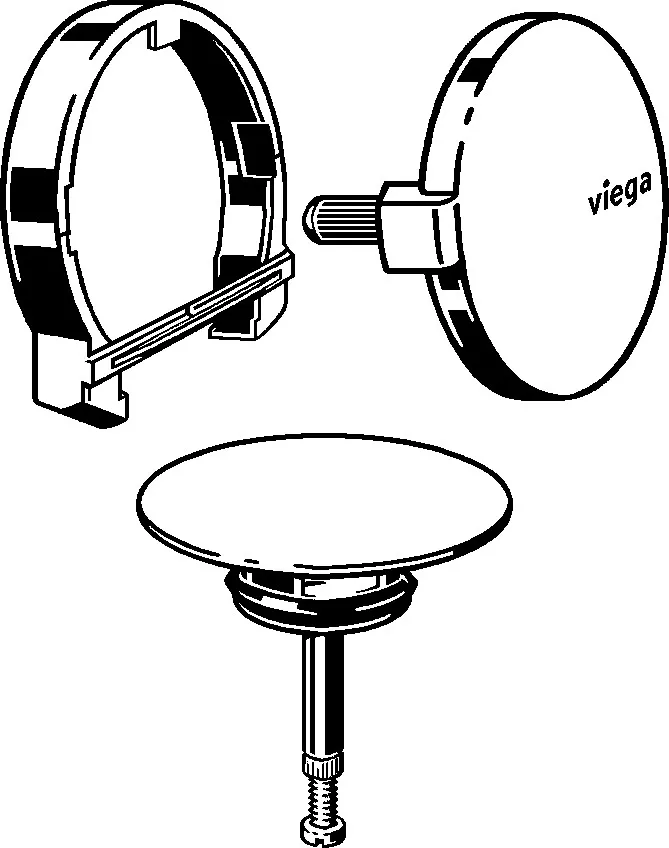 Viega Aussatttungsset „Multiplex Trio“ Modell 6161.01 Farbe: verchromt