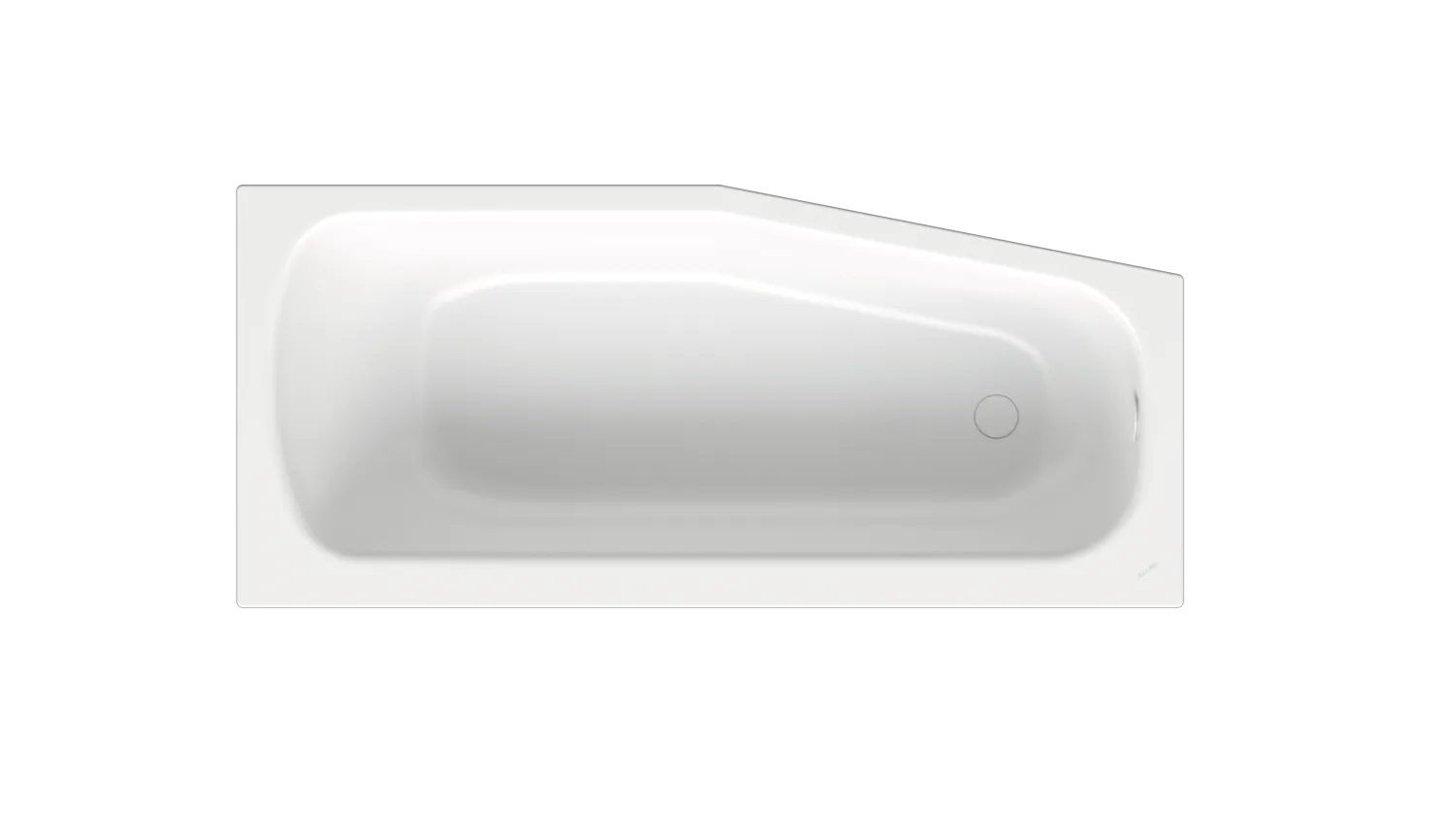 Bette Bambino Badewanne, Edelweiß, 1-Sitzer, 1.570 x 700 mm, 30 mm Randhöhe, glasierter Titan-Stahl