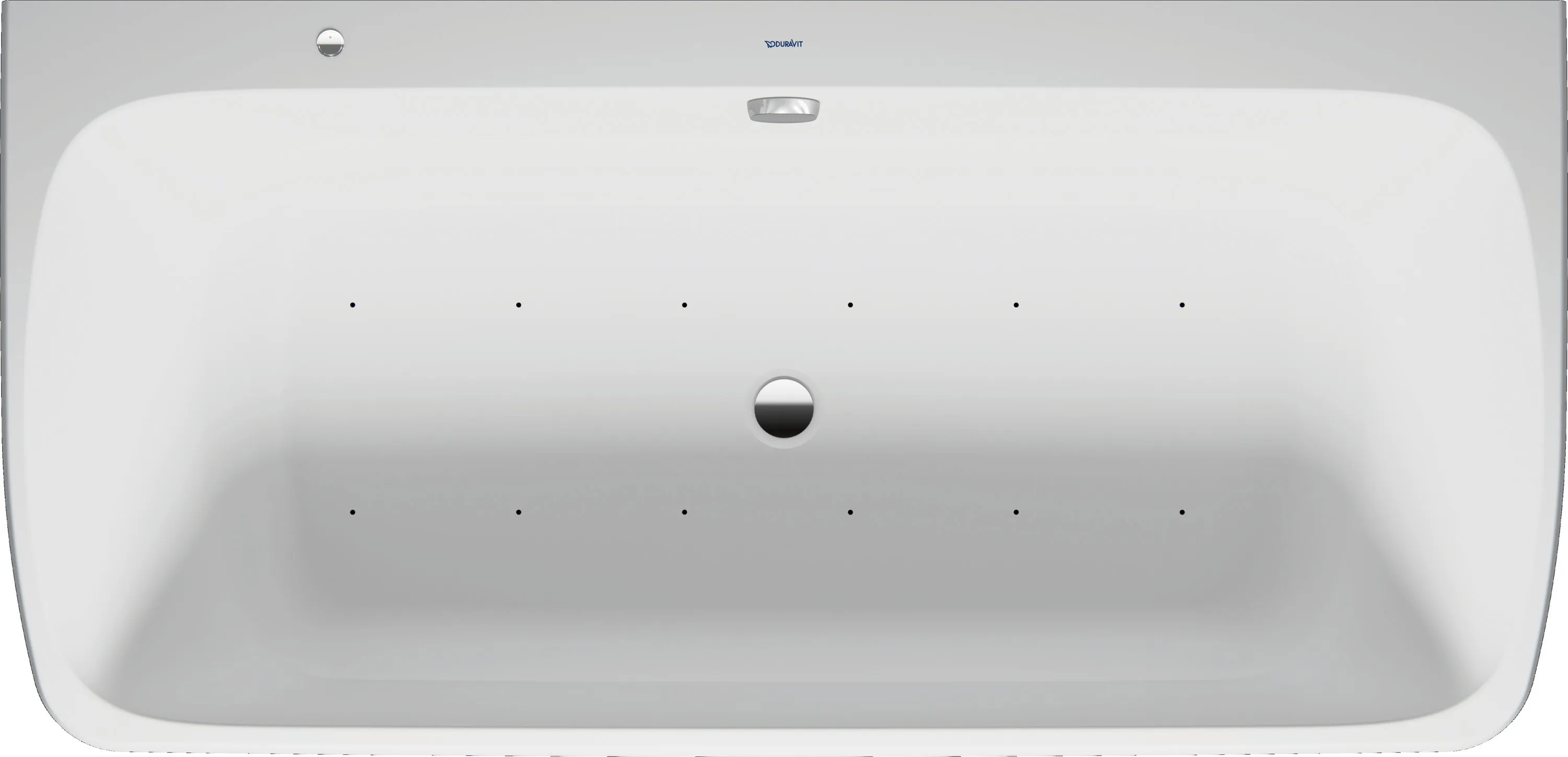 Duravit Whirlwanne „Qatego“ rechteck 1800 × 900 mm, Mittelablauf mit Air-System, in Weiß (matt) Duravit Whirlwanne „Qatego“ rechteck 1800 × 900 mm, Mittelablauf mit Air-System, in Weiß (matt)