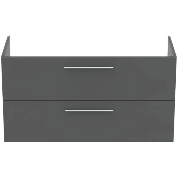 Möbelwaschtischunterschrank i.life B 2 Auszüge Siphonausschnitt auf der rechten Seite 1200x505x630mm Weiß matt Möbelwaschtischunterschrank i.life B 2 Auszüge Siphonausschnitt auf der rechten Seite 1200x505x630mm Weiß matt