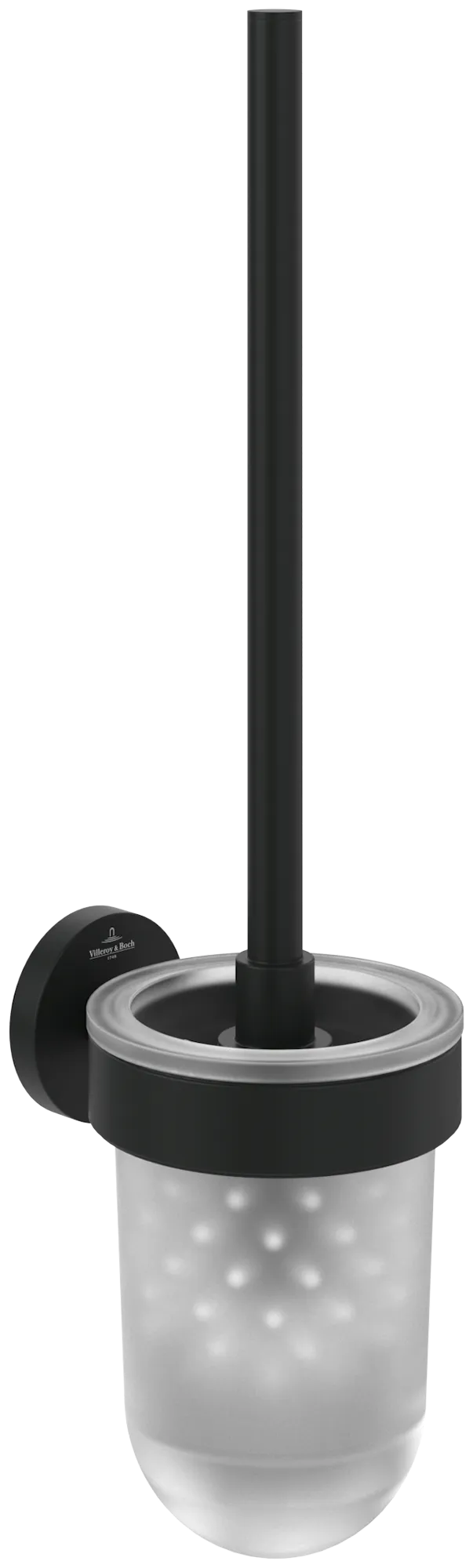 Villeroy & Boch Toilettenbürstengarnitur „Elements-Tender“ 11,8 cm in chrom, Befestigung verdeckt