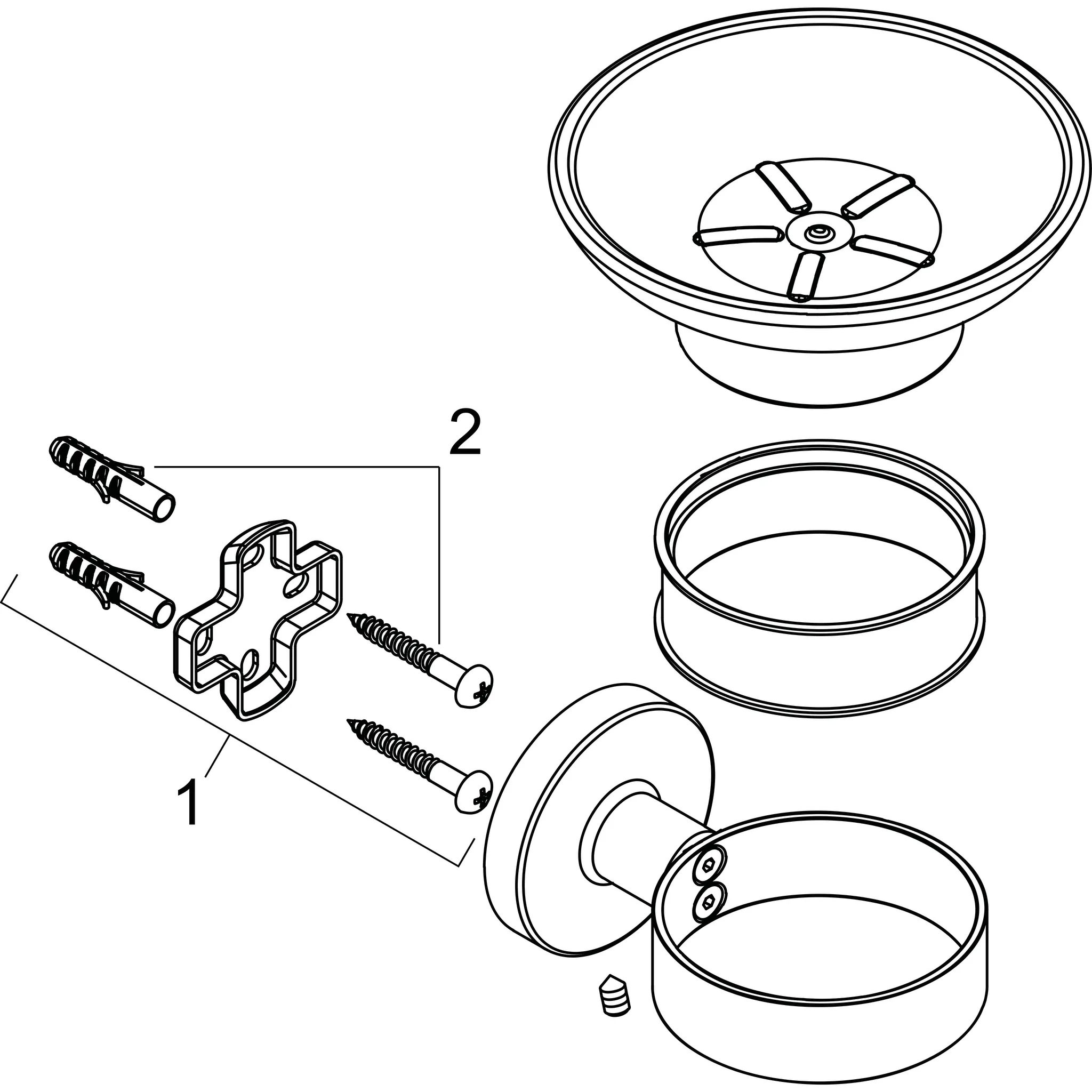 Hansgrohe Logis Universal Seifenschale, Chrom Hansgrohe Logis Universal Seifenschale, Chrom