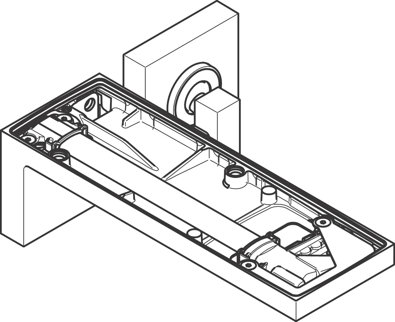Hansgrohe AXOR MyEdition Einhebel-Waschtischmischer Unterputz, Chrom, Ausladung 221 mm, Auslaufhöhe 82 mm Hansgrohe AXOR MyEdition Einhebel-Waschtischmischer Unterputz, Chrom, Ausladung 221 mm, Auslaufhöhe 82 mm