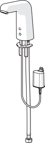Hansa Waschtischarmatur, elektronisch „Medipro“ Ausladung 117 mm in Chrom Hansa Waschtischarmatur, elektronisch „Medipro“ Ausladung 117 mm in Chrom