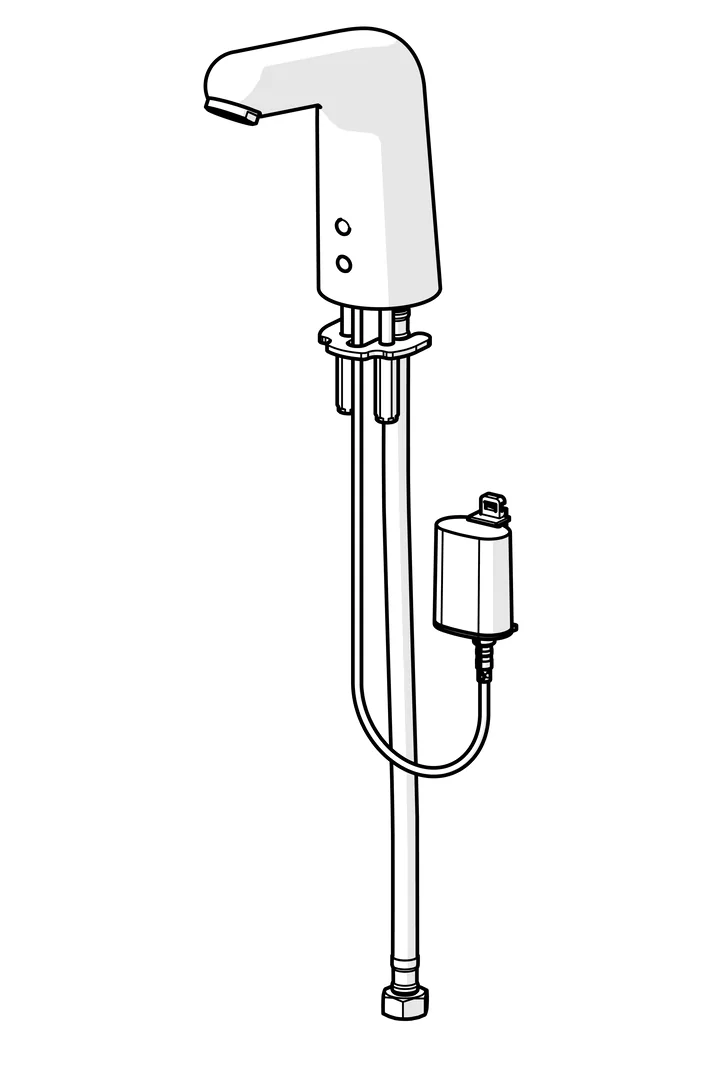 Hansa Waschtischarmatur, elektronisch „Medipro“ Ausladung 117 mm in Chrom Hansa Waschtischarmatur, elektronisch „Medipro“ Ausladung 117 mm in Chrom
