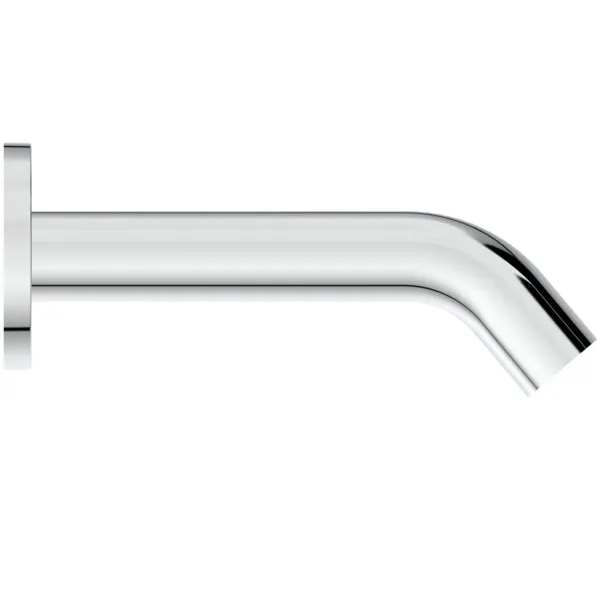 Wandauslauf Joy, Ausladung 160mm, mit runder Rosette, Brushed Gold Wandauslauf Joy, Ausladung 160mm, mit runder Rosette, Brushed Gold