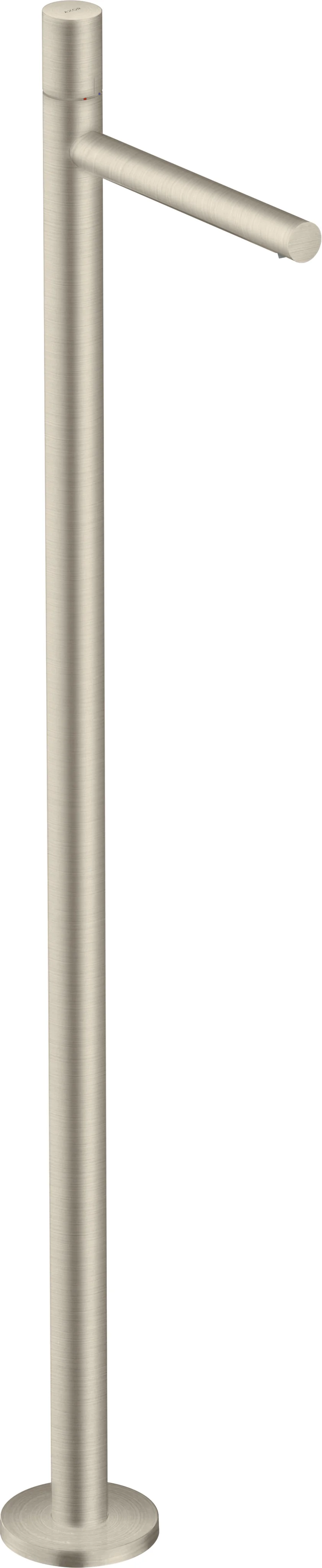 Hansgrohe AXOR Uno Einhebel-Waschtischmischer bodenstehend, Brushed Nickel, Ausladung 260 mm, Zylindergriff, Laminarstrahl, max. Durchflussmenge 5 l/min, Keramikmischsystem, einstellbare Temperaturbegrenzung, für Durchlauferhitzer geeignet, Anschluss DN1 Hansgrohe AXOR Uno Einhebel-Waschtischmischer bodenstehend, Brushed Nickel, Ausladung 260 mm, Zylindergriff, Laminarstrahl, max. Durchflussmenge 5 l/min, Keramikmischsystem, einstellbare Temperaturbegrenzung, für Durchlauferhitzer geeignet, Anschluss DN1