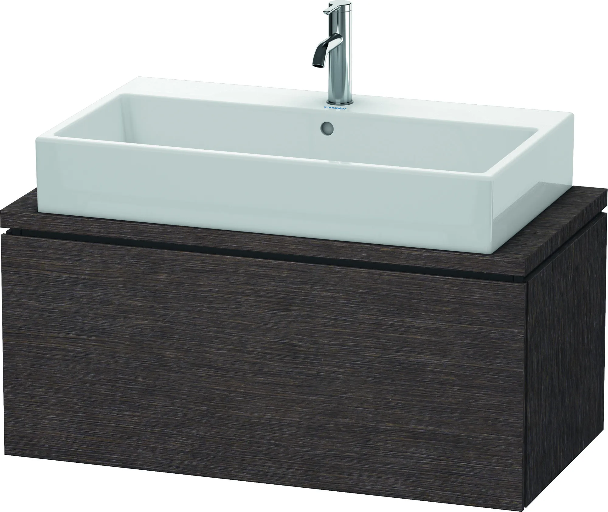 Duravit Waschtischunterschrank wandhängend „L-Cube“ 92 × 40 × 47,7 cm Eiche Dunkel gebürstet