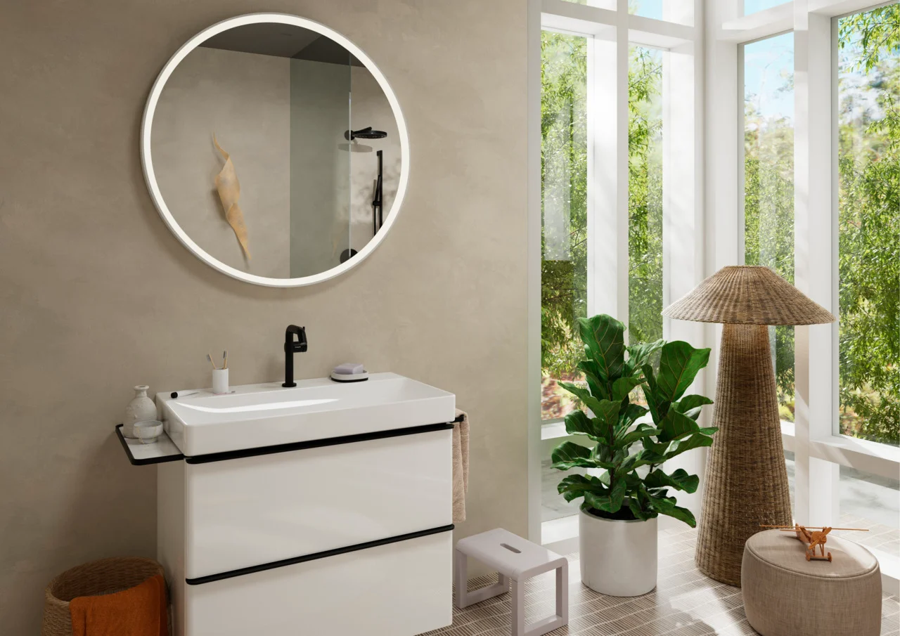 Hansgrohe ShowerSelect Comfort S Thermostat Unterputz, 2 Verbraucher, mattschwarz Hansgrohe ShowerSelect Comfort S Thermostat Unterputz, 2 Verbraucher, mattschwarz