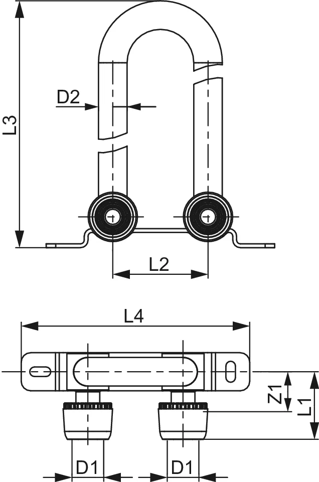 TECElogo-Ax HK-Montagegarnitur 15 mm Dimension 16, Bodenmontage,CU vernickelt TECElogo-Ax HK-Montagegarnitur 15 mm Dimension 16, Bodenmontage,CU vernickelt