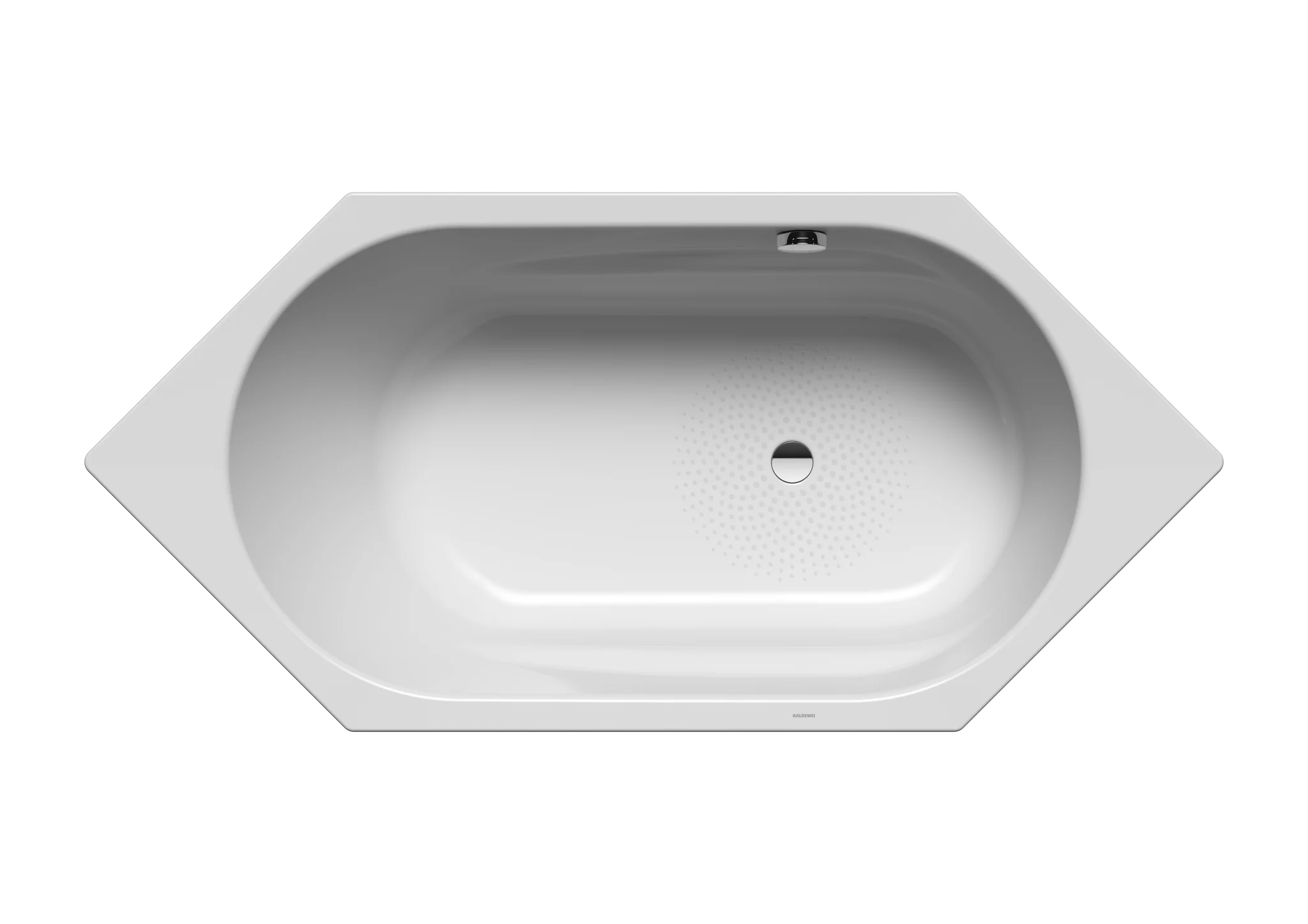 Kaldewei VAIO 6 Badewanne, 1900x900 mm, manhattan, Perl-Effekt, Sonderüberlauf, Antislip