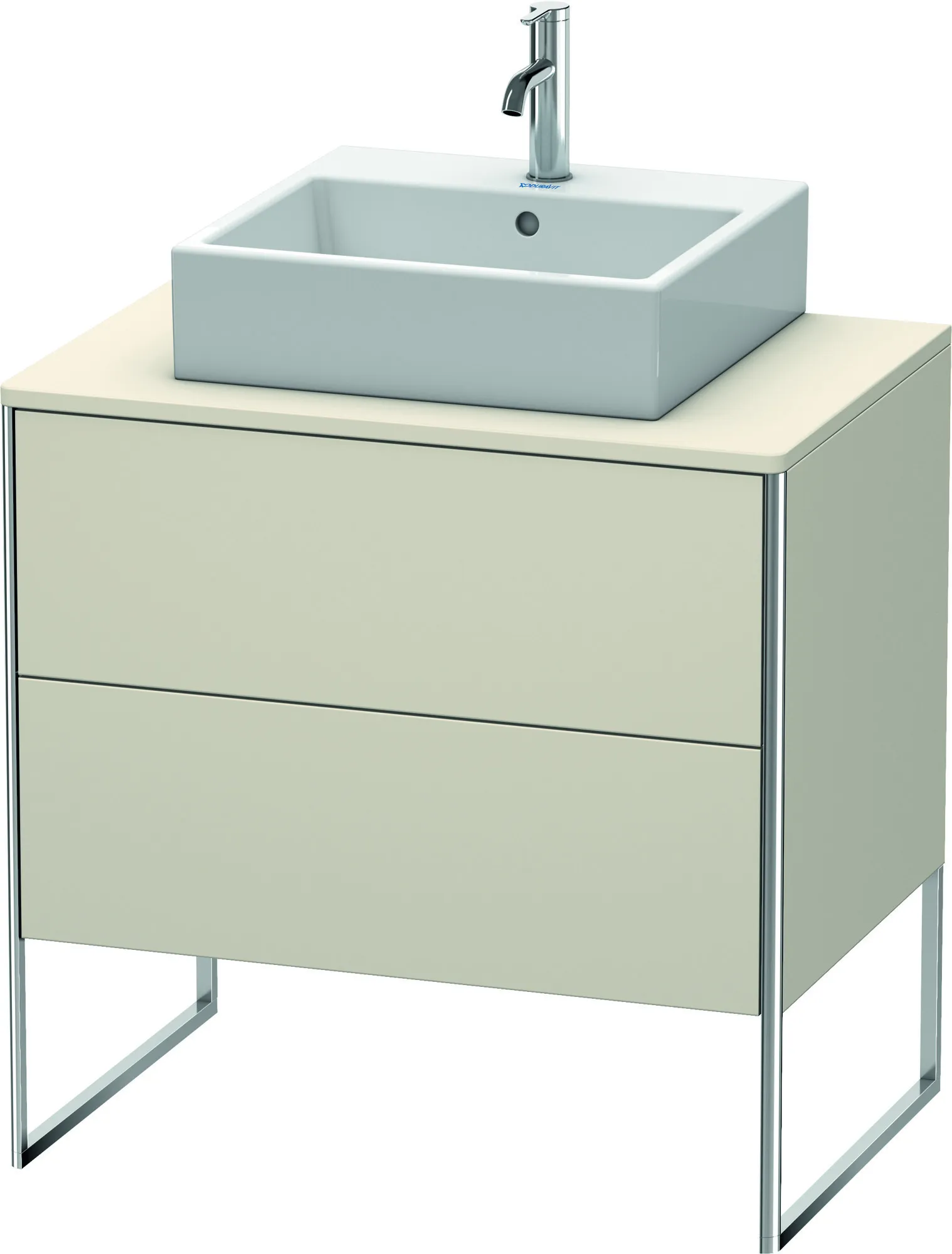 Duravit Waschtischunterschrank bodenstehend „XSquare“ 80 × 77,8 × 54,8 cm Taupe Matt Duravit Waschtischunterschrank bodenstehend „XSquare“ 80 × 77,8 × 54,8 cm Taupe Matt