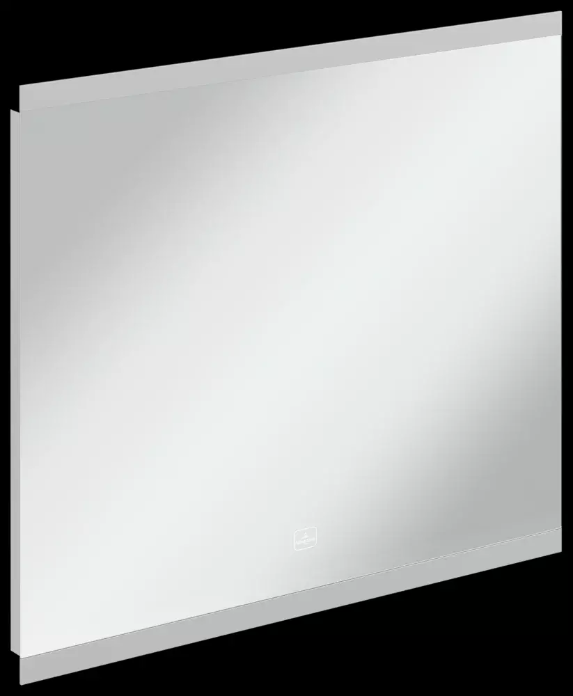 Möbelset aus Venticello Waschtisch, Unterschrank in Glossy White und Spiegel mit Beleuchtung Möbelset aus Venticello Waschtisch, Unterschrank in Glossy White und Spiegel mit Beleuchtung