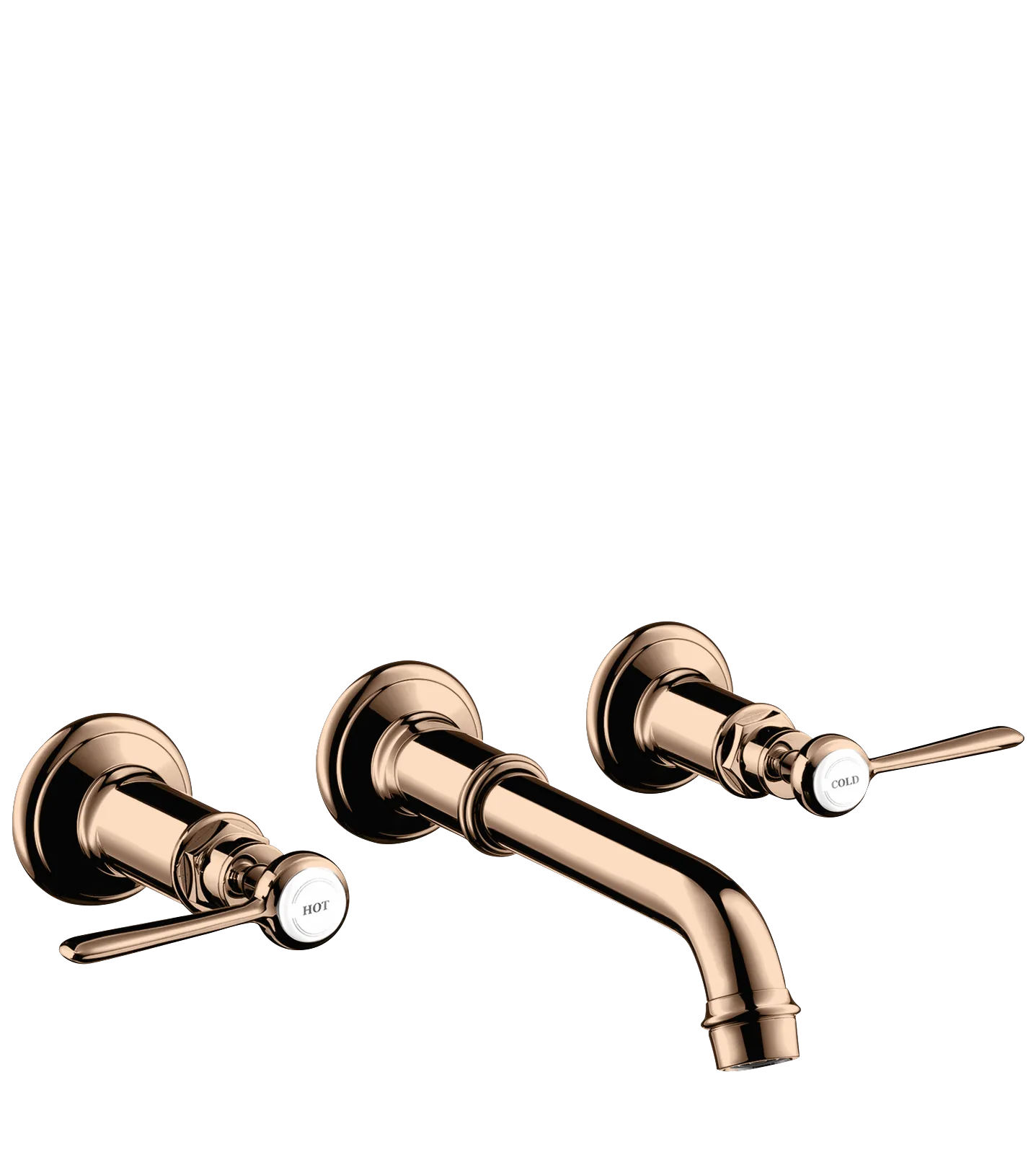 Hansgrohe AXOR Montreux 3-Loch Waschtischarmatur Unterputz Polished Red Gold