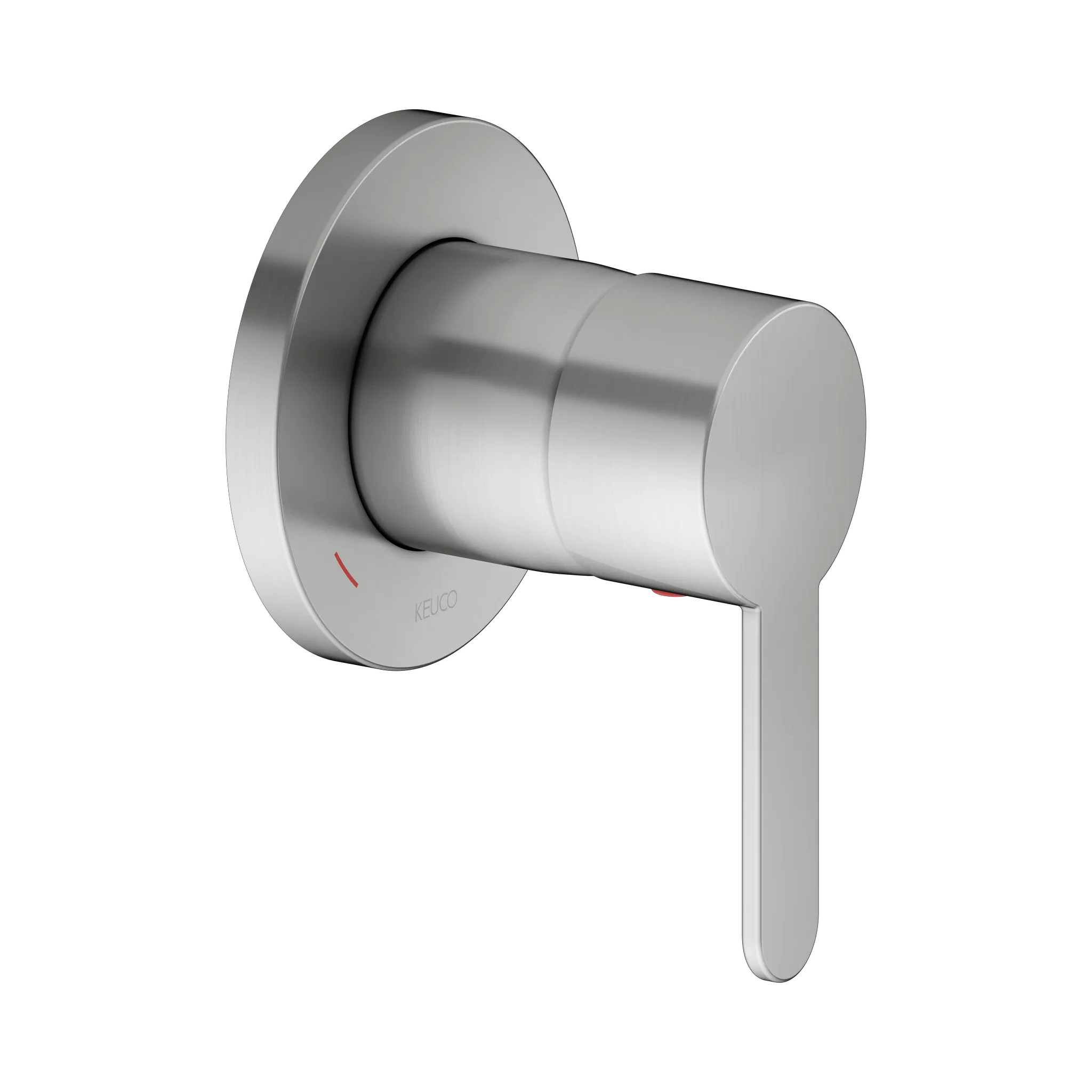 KEUCO IXMO Einhebelmischer Unterputz IXMO Flat mit runder Rosette/IXMO Flat Edelstahl-finish KEUCO IXMO Einhebelmischer Unterputz IXMO Flat mit runder Rosette/IXMO Flat Edelstahl-finish