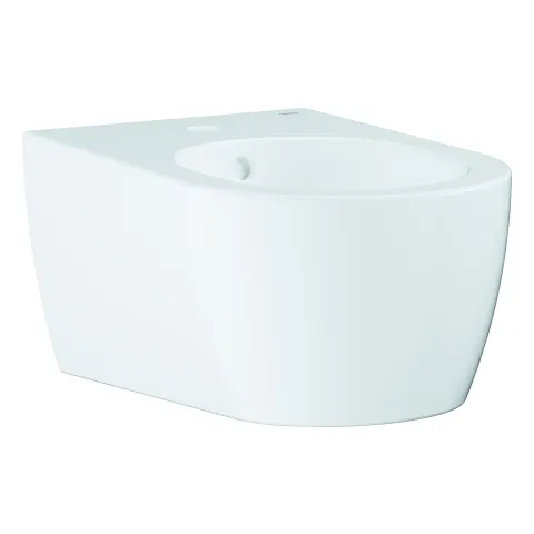 Wandbidet Essence 39574_H, 1 Hahnloch, mit Überlauf, aus Sanitärkeramik, PureGuard Hygieneoberfläche, alpinweiß Wandbidet Essence 39574_H, 1 Hahnloch, mit Überlauf, aus Sanitärkeramik, PureGuard Hygieneoberfläche, alpinweiß