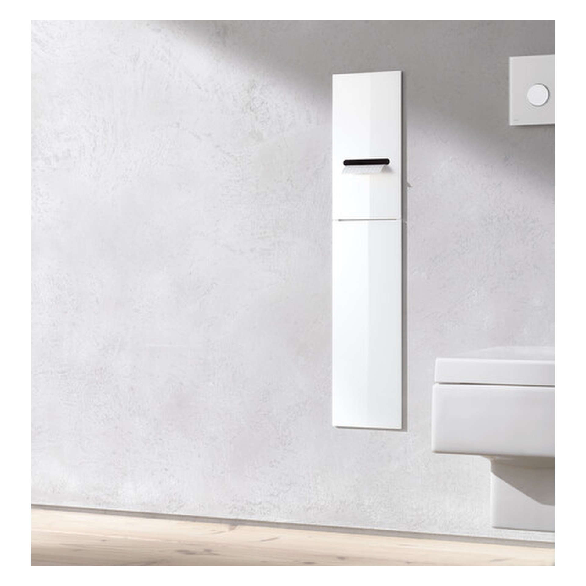 emco Toilettenbürstengarnitur-Modul „asis module 2.0“ 17 × 49,7 × 15,62 cm in optiwhite