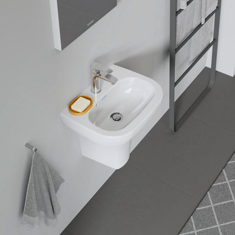 Handwaschbecken „D-Code“, Form rechteckig 45 × 34 cm  Handwaschbecken „D-Code“, Form rechteckig 45 × 34 cm