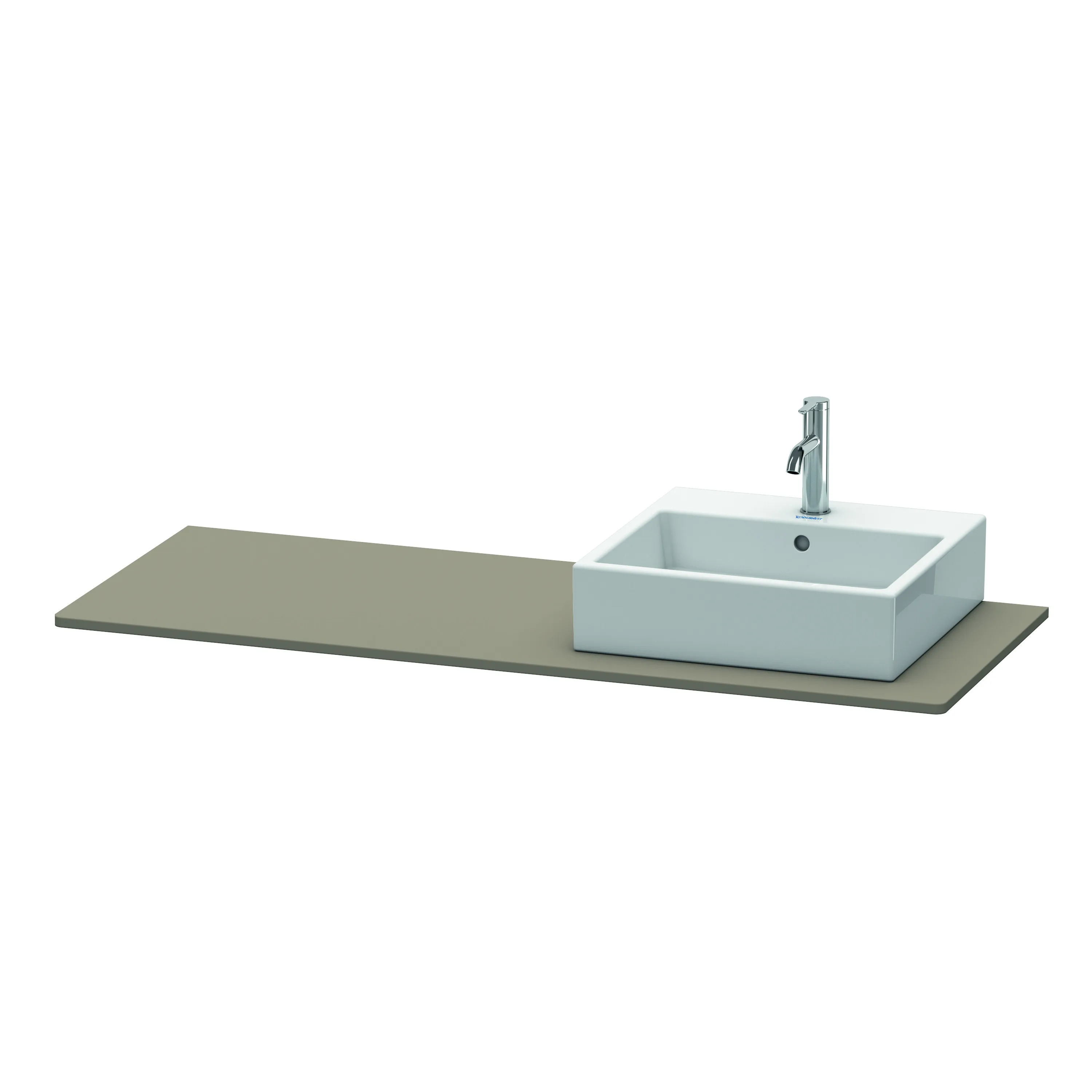 Duravit Konsole „XSquare“ in Flannel Grey Seidenmatt