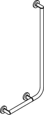 HEWI Haltegriff „System 900“ in Schwarz tiefmatt, Befestigung verdeckt HEWI Haltegriff „System 900“ in Schwarz tiefmatt, Befestigung verdeckt