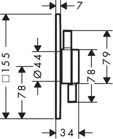 DuoTurn E Mischer Unterputz für 1 Verbraucher Chrom DuoTurn E Mischer Unterputz für 1 Verbraucher Chrom