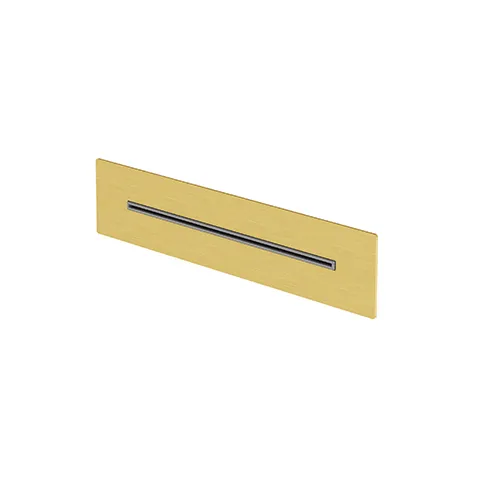 Kludi-ASANA Wand-Wasserfall in Brushed Gold, DN 15, fester Auslauf, Durchflussmenge >45 l/min bei 3 bar, nur für Wandeinbau