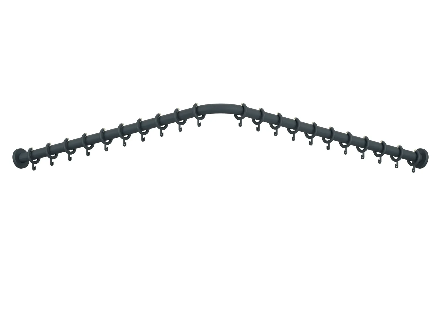 HEWI Duschvorhangstange „Serie 801“ 151,8 × 151,8 cm HEWI Duschvorhangstange „Serie 801“ 151,8 × 151,8 cm