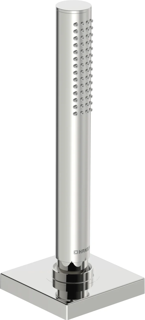 HansaSTILO Handbrause Set HansaSTILO Wannenrandsysteme 1-strahlig 75x75 mm DN15 Chrom HansaSTILO Handbrause Set HansaSTILO Wannenrandsysteme 1-strahlig 75x75 mm DN15 Chrom