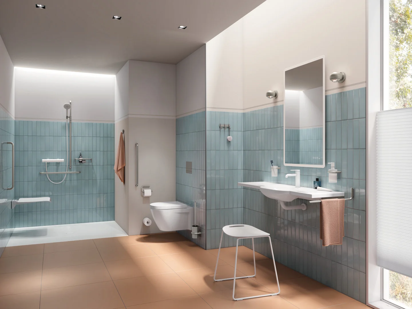 HEWI System 162 WC-Papierhalter, Edelstahl PVD, Länge 122 mm, HEWI Farbe WR