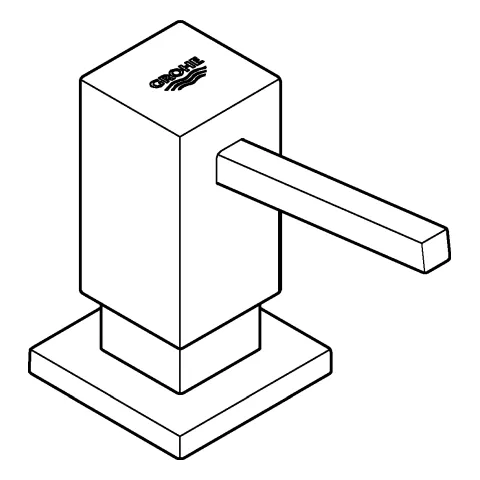 Grohe Spülmittelspender Cube 40649, supersteel Grohe Spülmittelspender Cube 40649, supersteel