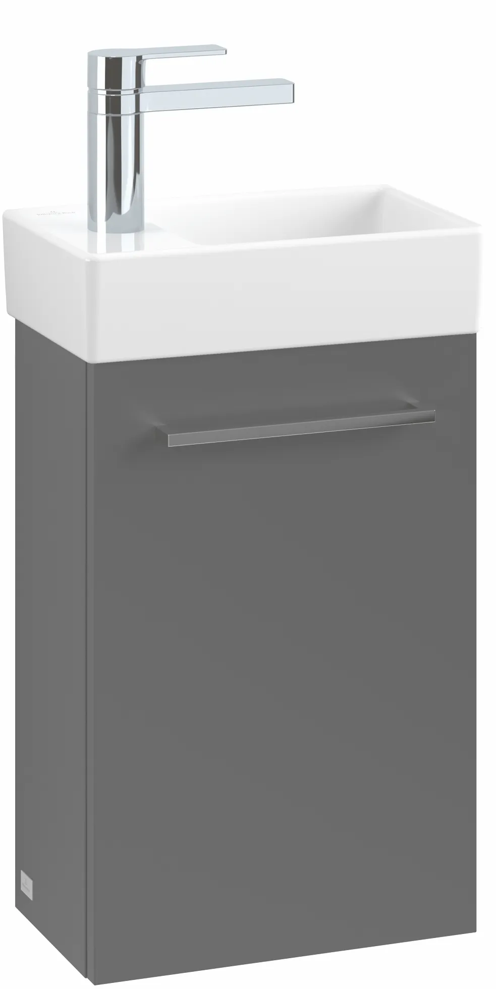 Villeroy & Boch Waschtischunterschrank mit Tür „Avento“ für Schrankwaschtisch 340 × 514 × 202 mm Kansas Oak, Anschlag rechts, Soft Closing, 1 Tür