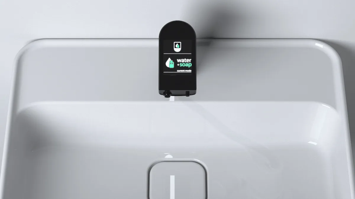 Sensor-Waschtischarmatur Intellimix, mit Seife, Chrom Sensor-Waschtischarmatur Intellimix, mit Seife, Chrom