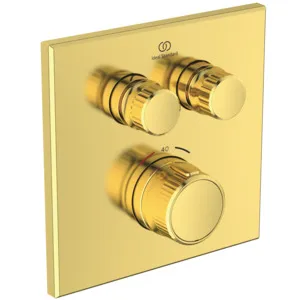 Brausethermostat Unterputz Ceratherm Navigo 2 Verbraucher Eckig Brushed Gold Brausethermostat Unterputz Ceratherm Navigo 2 Verbraucher Eckig Brushed Gold