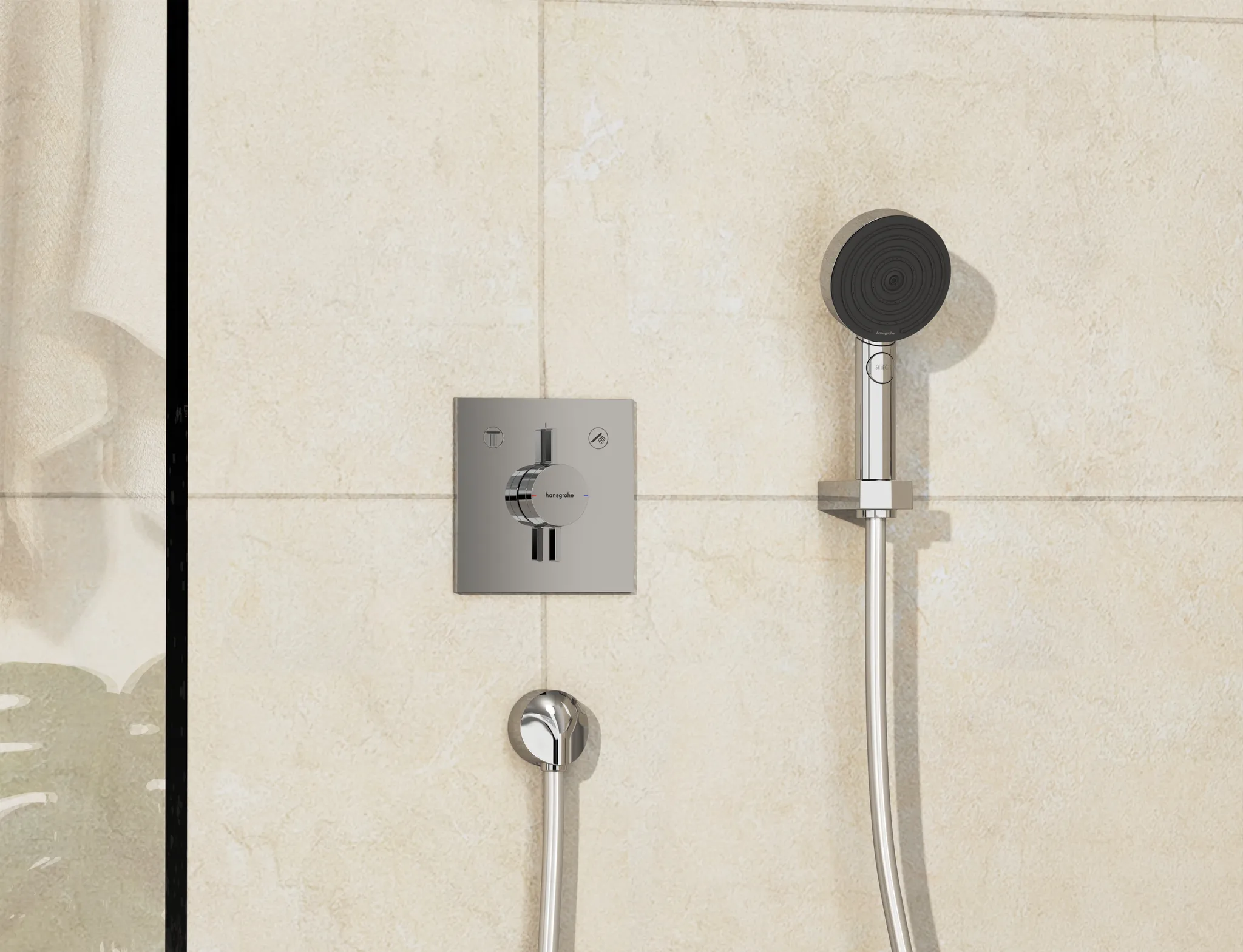 Hansgrohe DuoTurn E Mischer Unterputz für 2 Verbraucher Chrom Hansgrohe DuoTurn E Mischer Unterputz für 2 Verbraucher Chrom