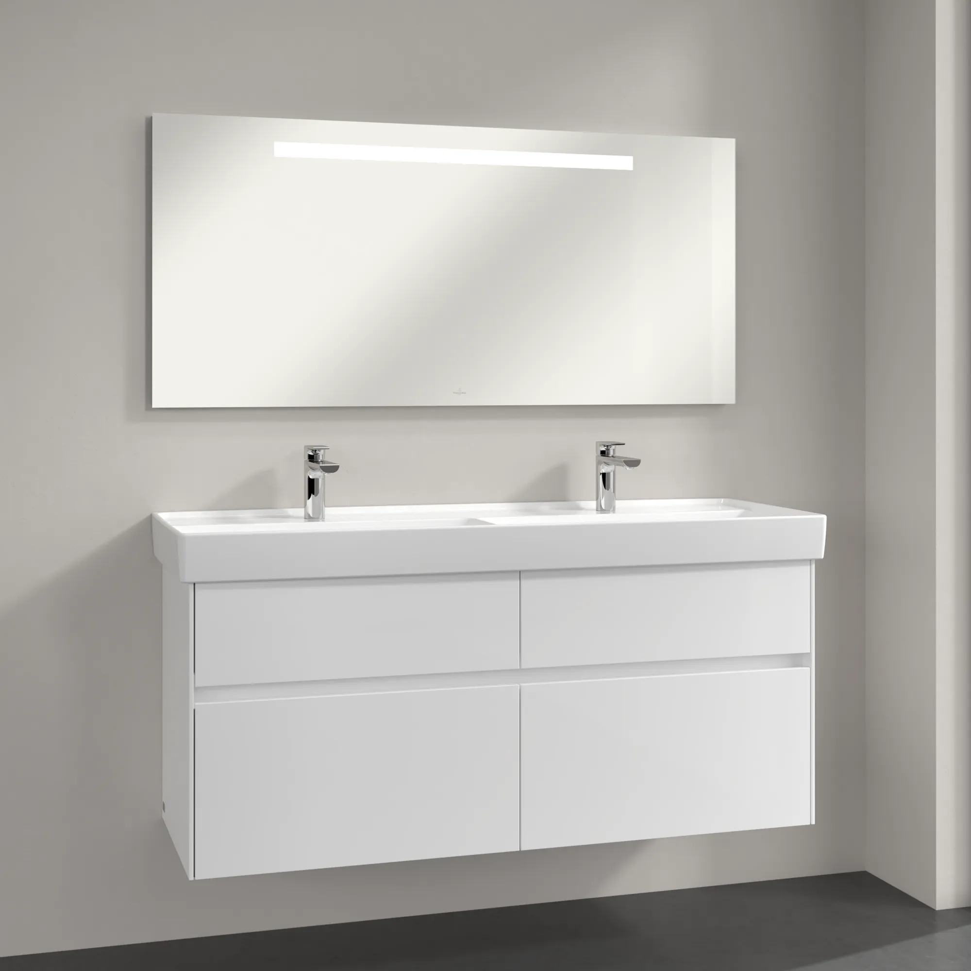Villeroy & Boch More To See One A430A2 Spiegel mit Beleuchtung, 1300x600x30 mm